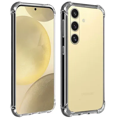 Funda para móvil Akashi ALTCS25FEAG TPU Transparent mit verstärkten Ecken für Galaxy S25 FE