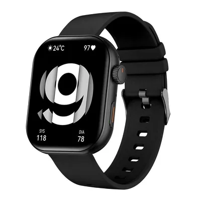 Akashi ALTSWATCALLBK Bluetooth 2,01" Schwarz Einheitsarmband 5 Tage Akku