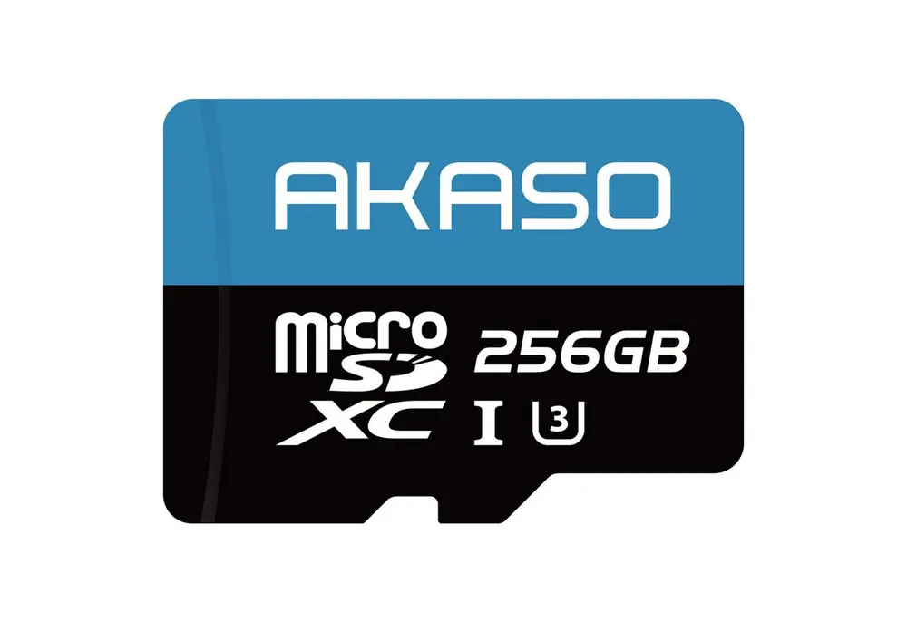 Akaso 256GB U3 microSDXC Karte für Action Cams & 4K-Aufnahmen Micro SD-Karte (Lesegeschwindigkeit 100 MB/s, Kompatibel mit Action Cam,Smartphone,Tablet,Dashcam&Überwachungskamera)