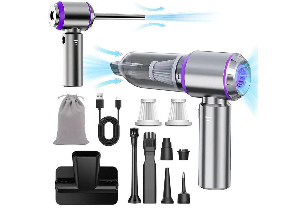 AKKEE Akku-Handstaubsauger Mini Staubsauger 16000Pa 6000mAh auto staubsauger, 100 W, 30 Minuten