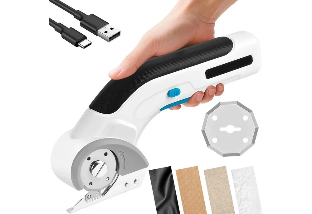 AKKEE Allesschneider Elektromesser Wiederaufladbare Schere Multi-Cutter, Universalschere, 60 W