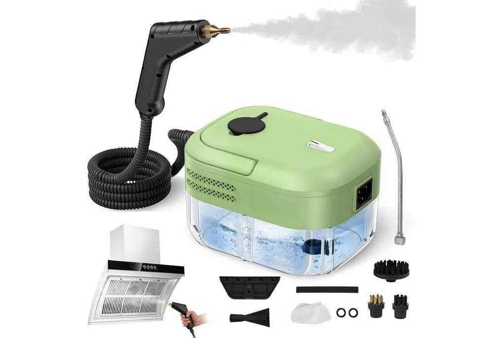 AKKEE Dampfreiniger 2200W Tragbarer Handdampfreiniger mit 1200 ml Wassertank, 2200 W, Küchenreiniger