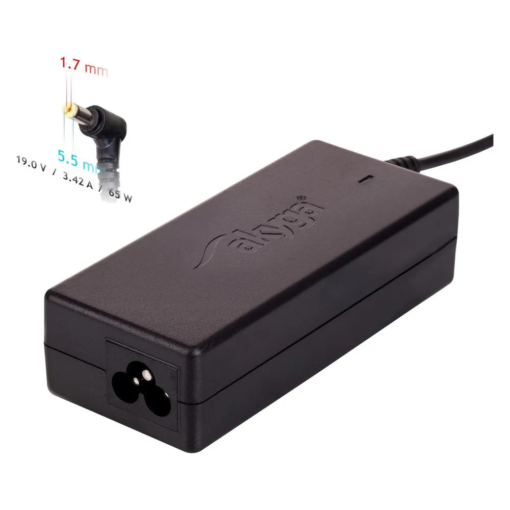 Akyga AK-ND-06 - Notebook - Indoor - 100 - 250 V - 55 +/- 5 Hz - 65 W - 19 V