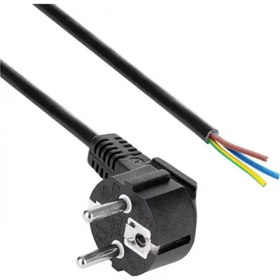 Netzkabel Akyga AK-OT-01S 1,5 m CEE 7/7 Schwarz
