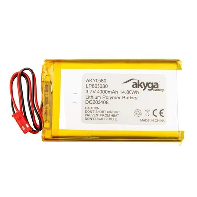Akyga AKY0580 Lithium-Ionen-Akku 4000 mAh 3,7 V Silber