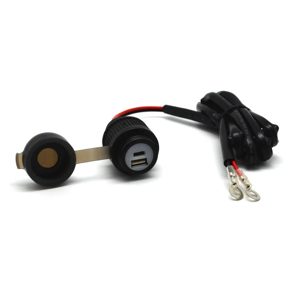 Albrecht Duo USB A+C Steckdose Motorrad 12/24V