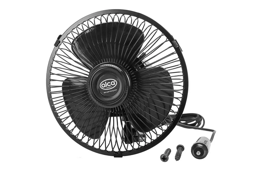 alca Handventilator Fahrzeugventilator 24 V mit Rotation & Schraubbefestigung, Metall