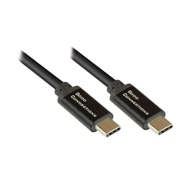 USB-C Kabel Alcasa 2213-SF010S 1 m USB 2.0 Schwarz