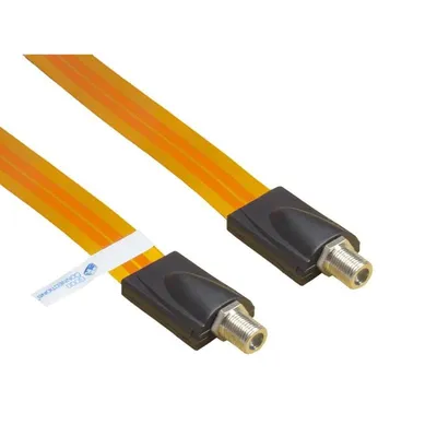 Koaxialkabel Alcasa S-1000QL 0,445 m F-F transparent