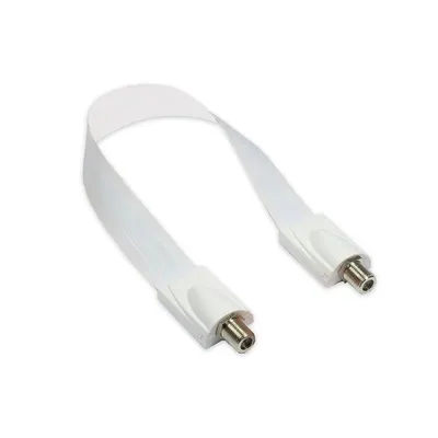 Koaxialkabel Alcasa SAT F 32 m F-Stecker Weiß