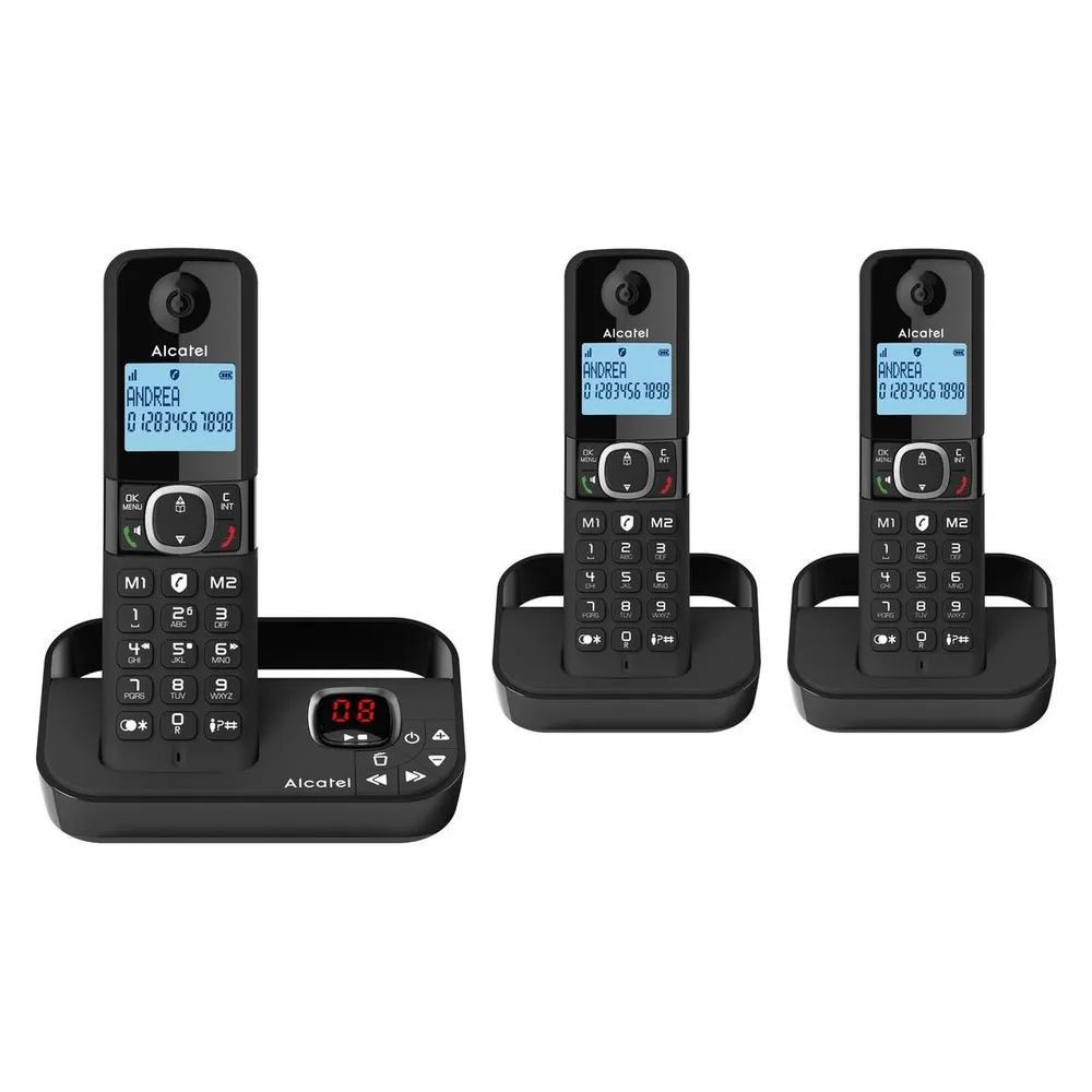 Alcatel F860 Voice Trio DECT schwarz