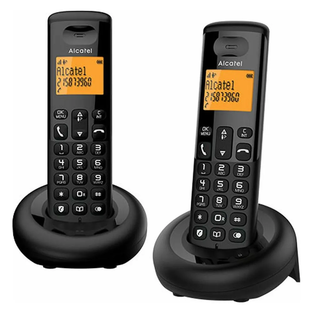 Alcatel E160 Duo Schwarz Schnurloses DECT-Telefon