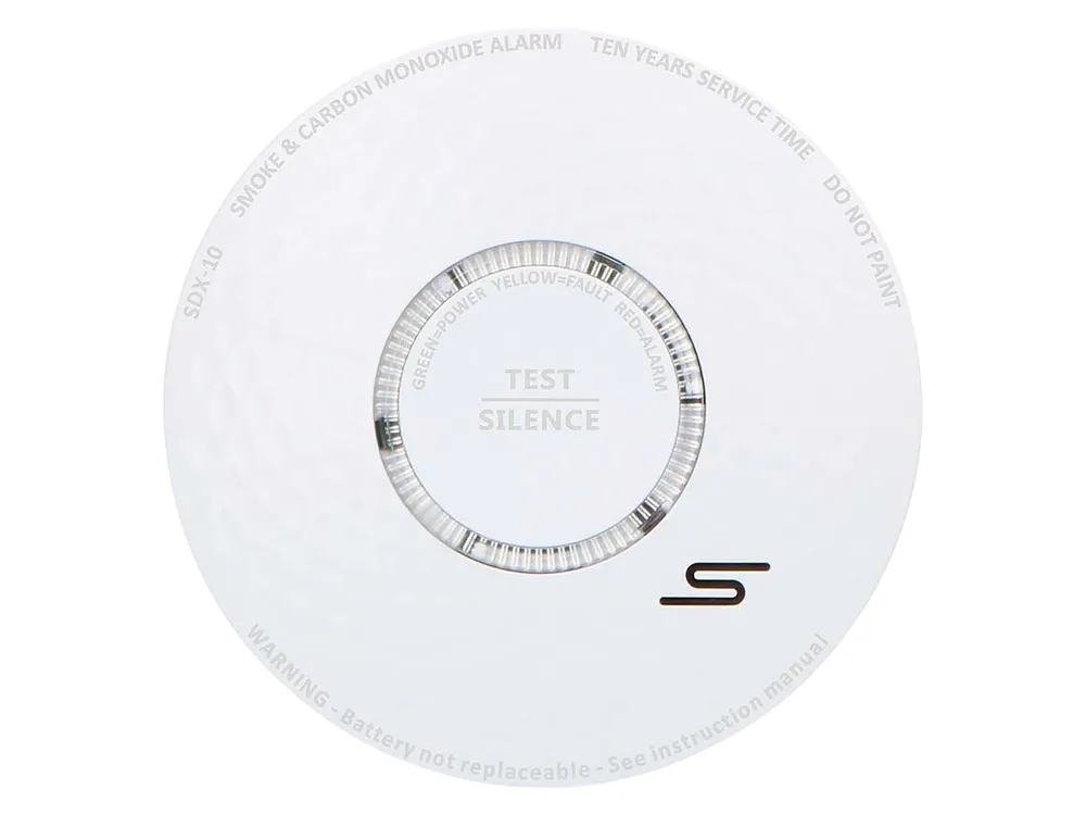 ALECTO Rauch- und Kohlenmonoxidalarm SDX10, weiß