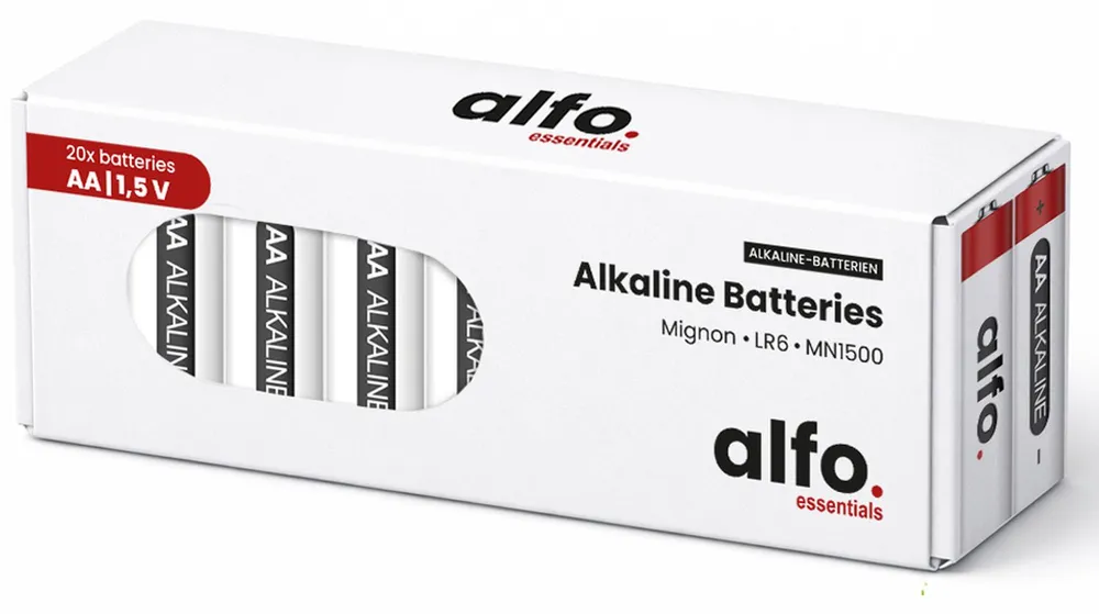 alfo. Alkaline Batterie AA LR6 20er Box