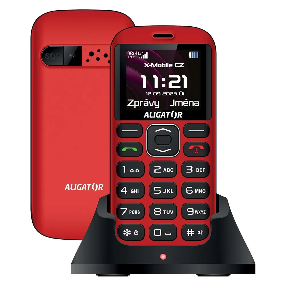 Aligator A720 Sen.??erveno-??ern+st.nab.