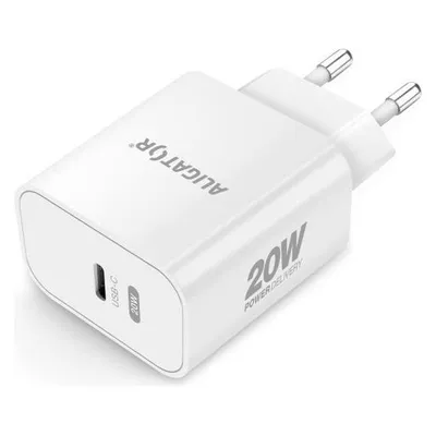 Aligator Chytrá síťová nabíječka Power Delivery, USB-C/USB-C kabel, bílá