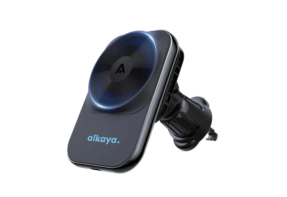 alkaya. Handy-Halterung KFZ Handyhalterung Auto mit Kühlungssystem, KFZ Handyhalter, (bis 8,00 Zoll, KFZ Ladegerät, Car Charger, - Schwarz)