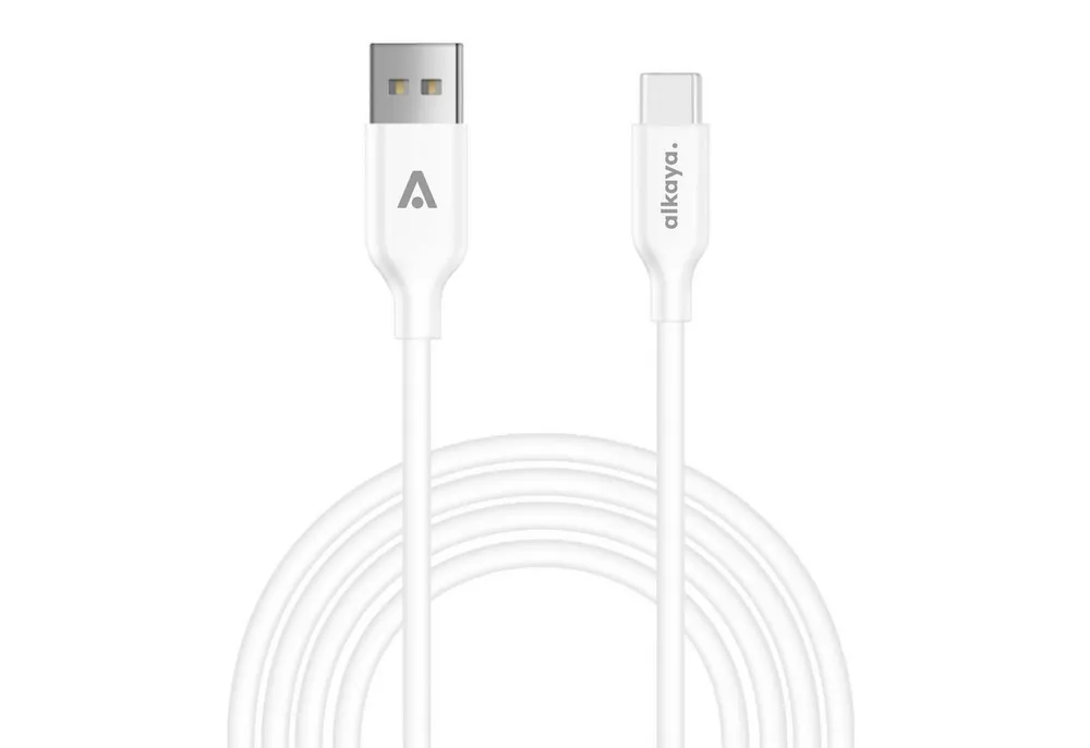 alkaya. iPhone 15 Ladekabel USB-C, Datenkabel Silikon schwarz Smartphone-Kabel, kompatibel mit Samsung, Xiaomi, Sony, Google, Huawei - 1m/15W