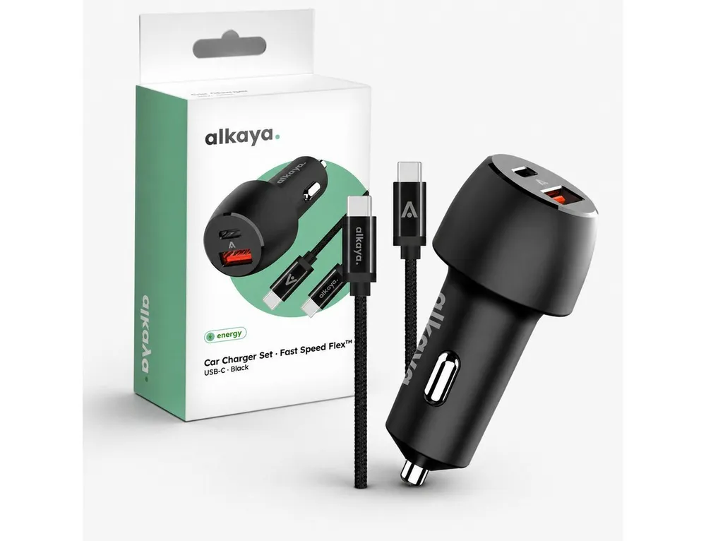 alkaya. Schnellladekabel KFZ Ladegerät USB C Auto Ladekabel Handy Autoladekabel, Für Xiaomi, Für Huawei, für Apple iPhone, für Samsung Galaxy, Für Google, Für Sony, USB-C, Für Apple, USB Typ C (100 cm), Zigarettenanzünder 48W schnellladegerät Datenkabel