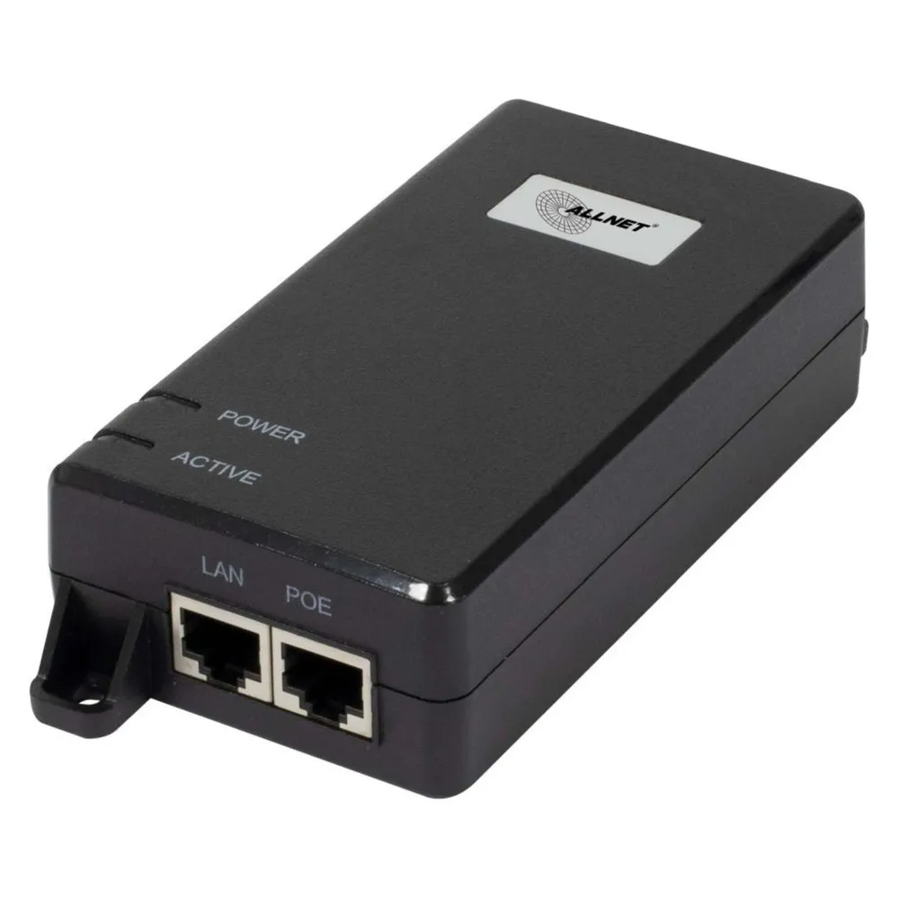 Allnet PoE Injektor 1G/2.5G/5G PoE & PoE bt (15,4W/30W/60W) / Kunststoffgehäuse / ALL-PI102-BT60-5G (802.3af