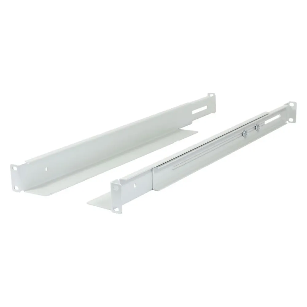 Allnet 19"Schrank, zbh. L-Schiene, variabel, L=502-849mm, Lichtgrau, 1 Paar