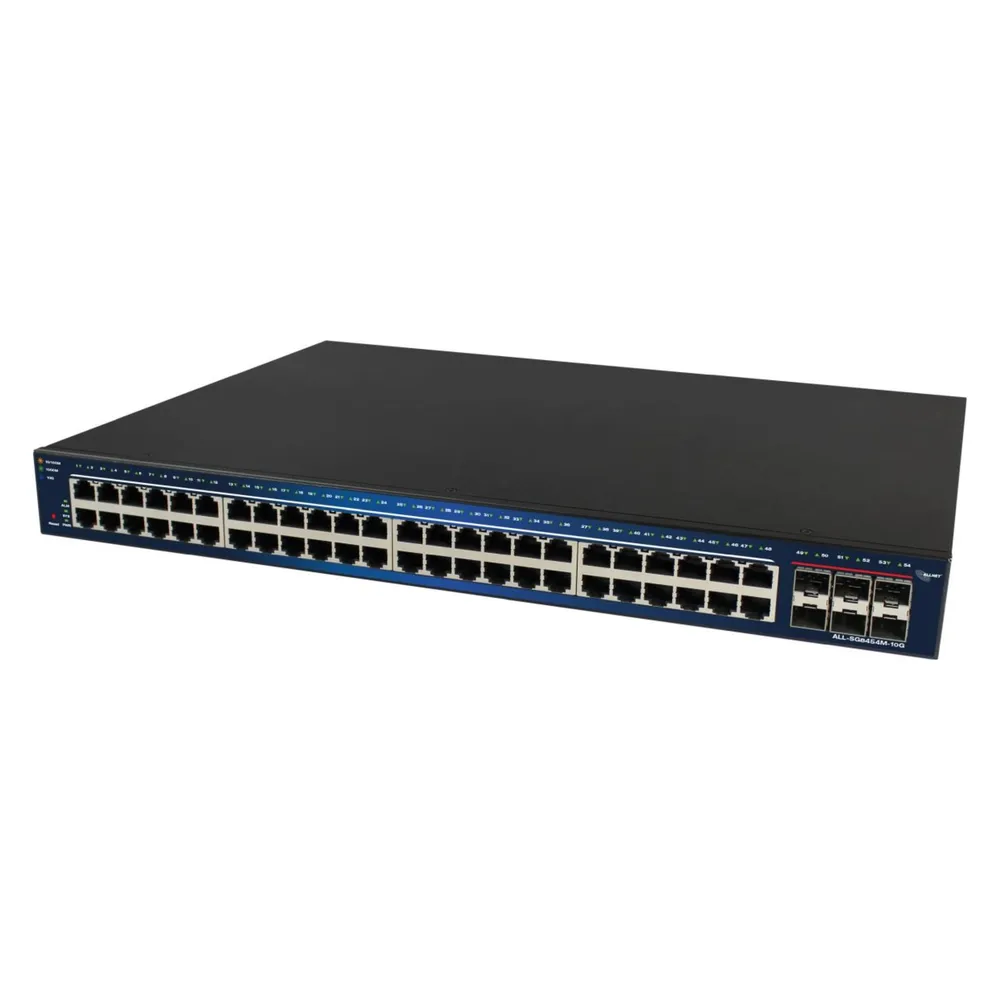 Allnet Switch smart managed Layer2 54 Port • 48x Port 1 GbE • 6x SFP+ • 19"• ALL-SG8454M-10G