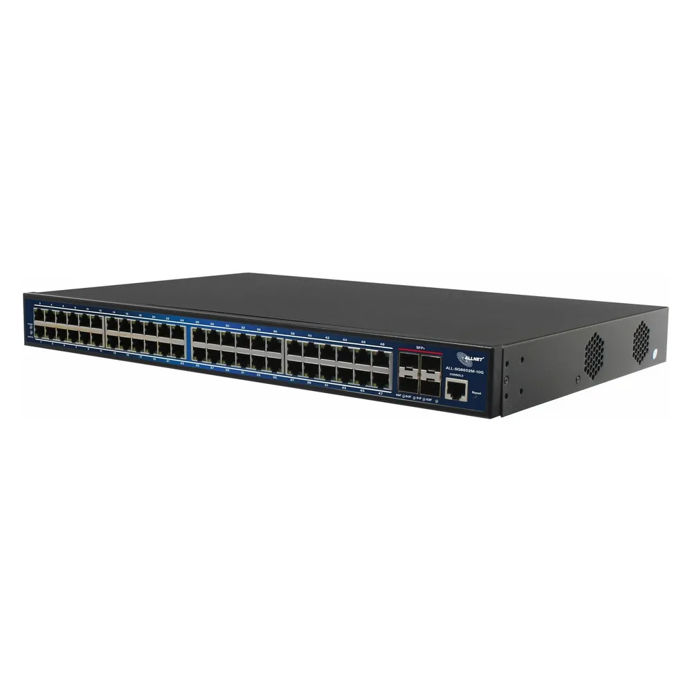 Allnet Switch full managed Layer2+ 52 Port • 48x GbE • 4x SFP+ • 19" • JSON API • ALL-SG8652MJ-10G