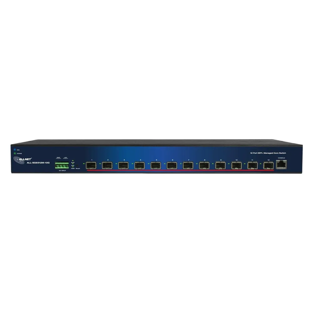Allnet Switch smart managed Layer2 12 Port o 12x 12 SFP+ 10GbE o 19" o ALL-SG9312M-10G o Core-Switch
