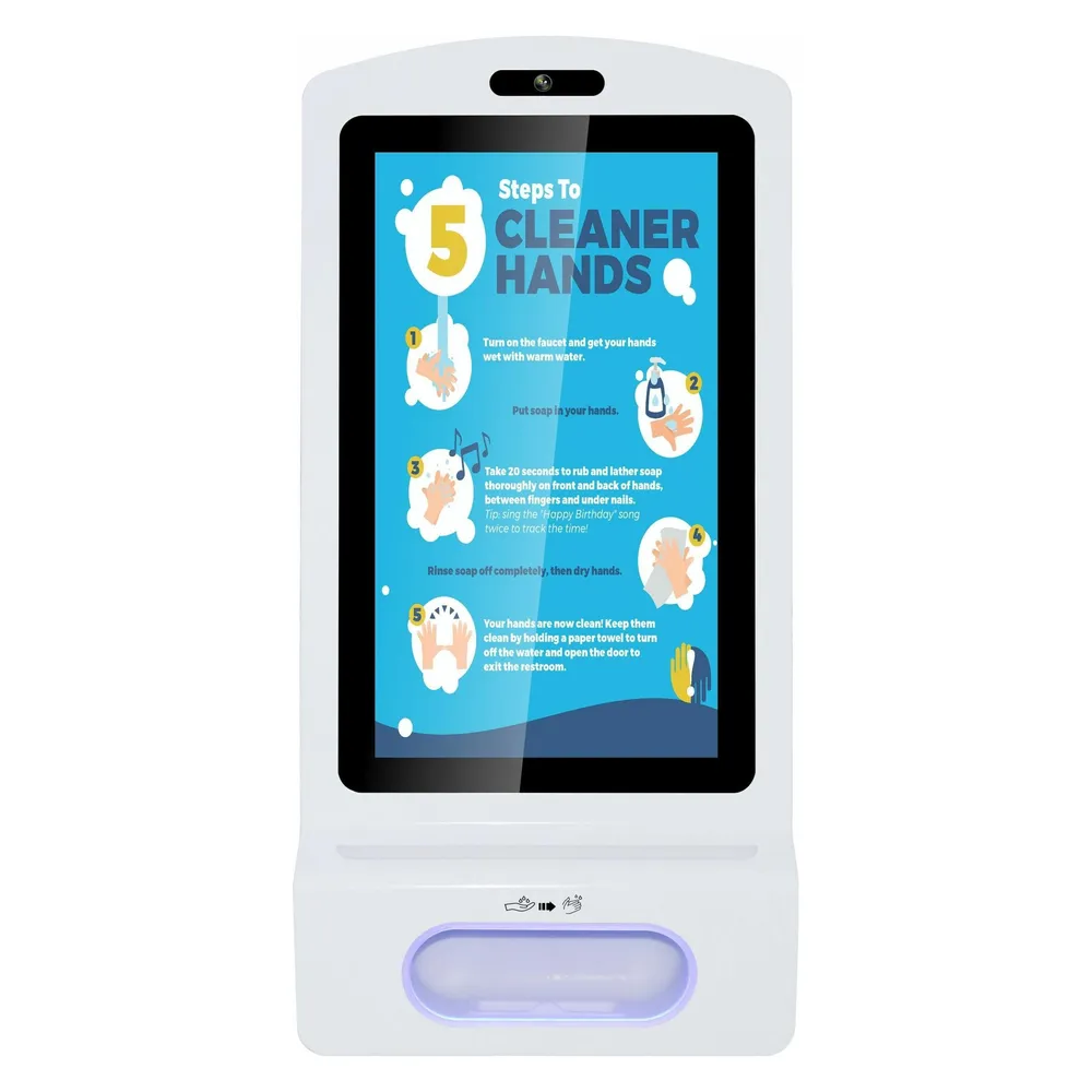 Allnet Display 21 Zoll, Desinfektion Kioskterminal, Android 7, RK3288, Farbe weiss oh. Standfuss