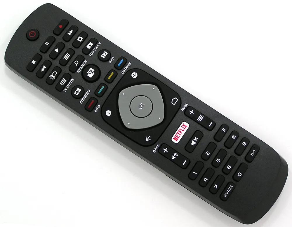 Alltro Ersatz Fernbedienung für alle Philips LED LCD Smart TV Fernbedienung (Mit Netflix-Tasten)