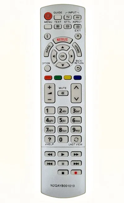 Alltro Ersatz Fernbedienung für Panasonic N2QAYB001010 TV Fernseher Fernbedienung