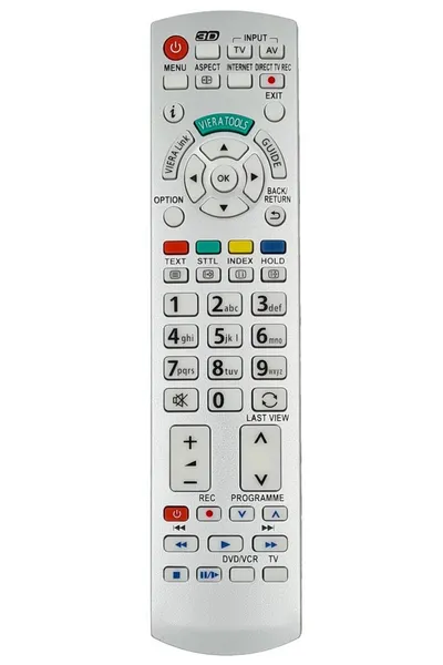 Alltro Ersatz Fernbedienung für Panasonic N2QAYB000572 Fernseher TV Fernbedienung