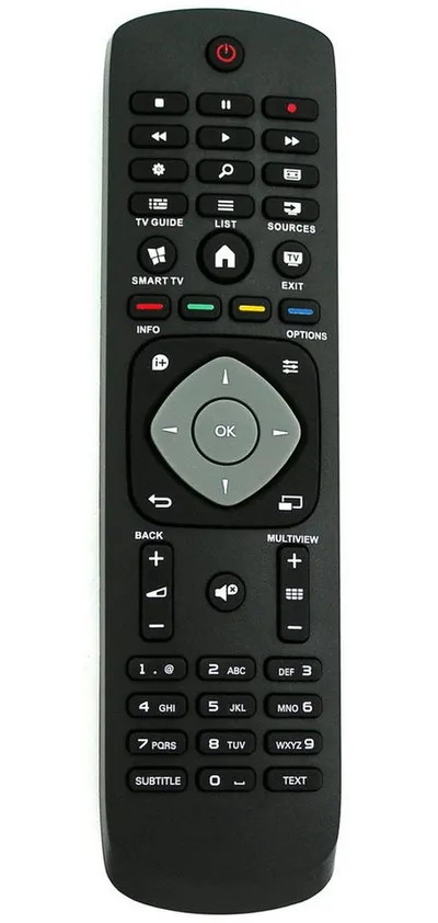 Alltro Ersatz Fernbedienung für Philips 6000-Serie Smart LED-Fernseher TV Fernbedienung