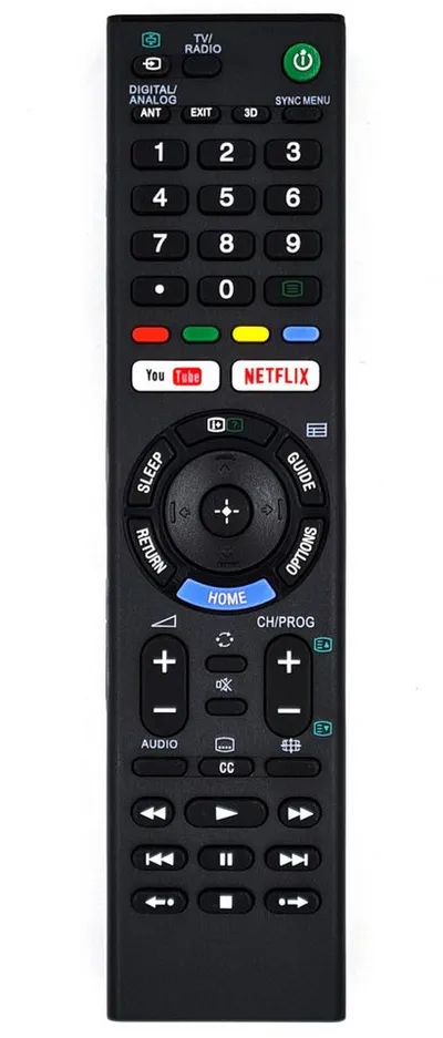 Alltro Ersatz Fernbedienung für Sony RMT-TX300E / RMT-TX300U / RMT-TX300P Fernbedienung (Mit YouTube-, Netflix-Tasten)