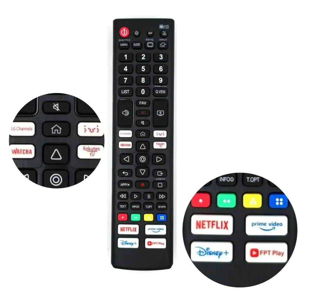 Alltro Universal TV Fernbedienung für alle LG TV Fernsehers Fernbedienung (Smart LCD LED QLED UHD 4K 8K 3D TV)