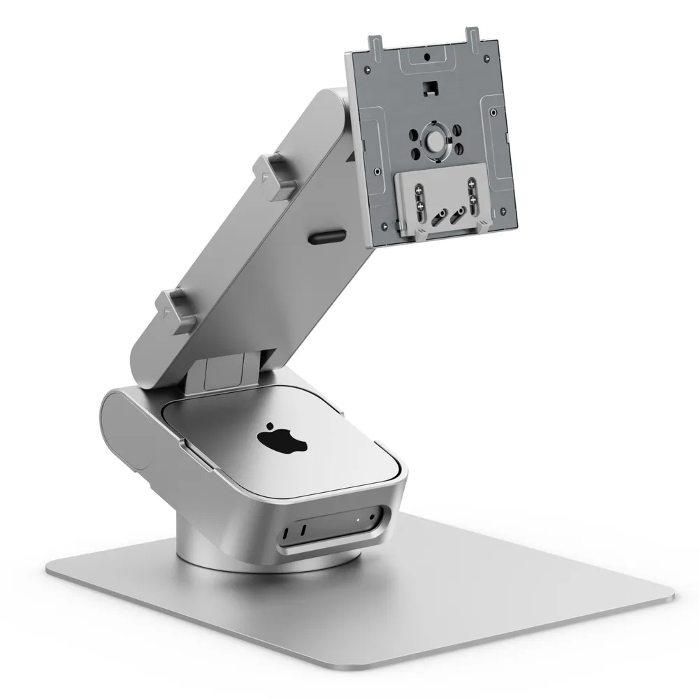 Alogic ASPEKT Omni Fold Halterung Mac Mini für 32" Monitor, Silber