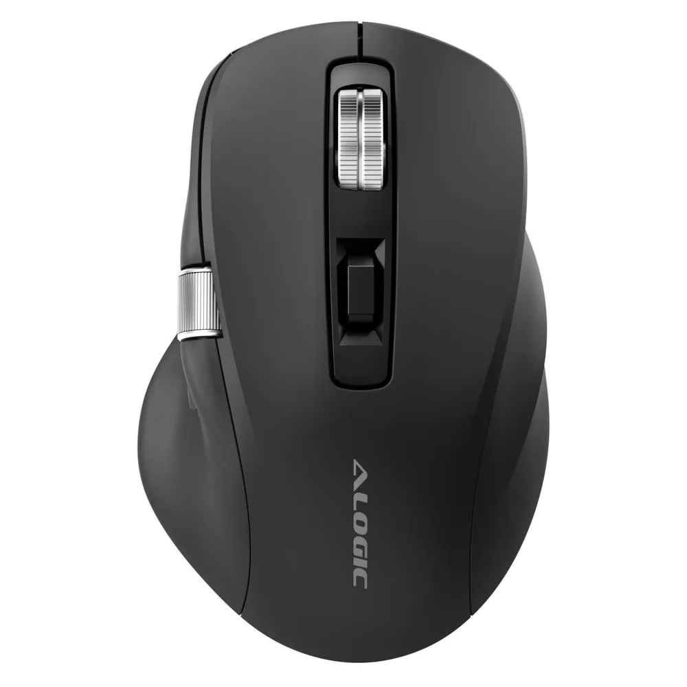 Alogic Apex Wireless Maus, Schwarz, Bluetooth