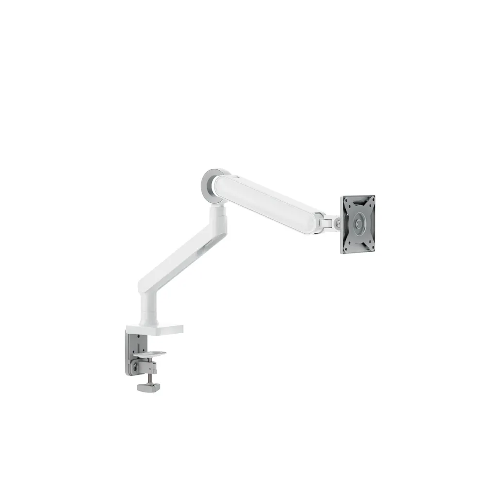 Alogic Glide Single flexibler Monitor Arm, Weiß, 17"-35"