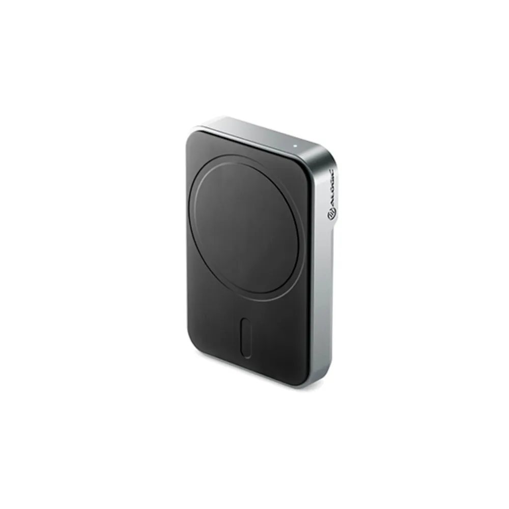 Alogic Matrix magnetische Powerbank, Grau, USB-C, MagSafe, 5.000 mAh