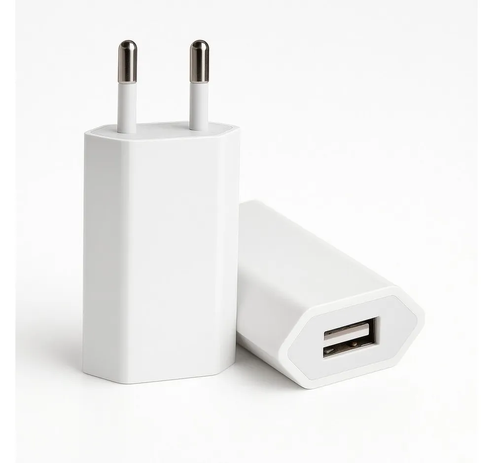 Alpha Electronics 5W USB Power Adapter Smartphone-Ladegerät (für Apple Watch Series 6 SE und iPhone 6-14, Pro, Pro Max, Plus)