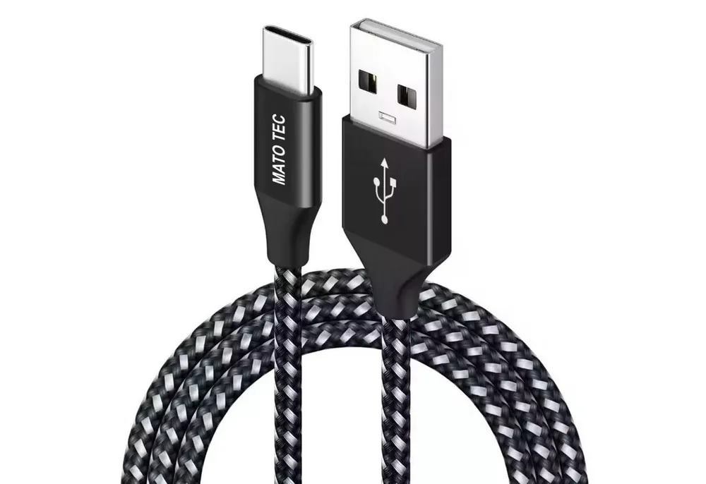 Alpha Electronics USB C Datenkabel SCHNELL Ladekabel für Samsung usw.- mehrere Längen USB-Kabel, USB-C, USB Typ A (50 cm), Schwarz, Rot, Silber, Blau