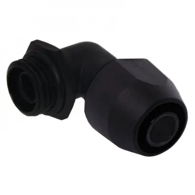 Alphacool Kompressionsanschluss HF TPV Metall Drehbar 90° 12,7/7,6mm Schwarz