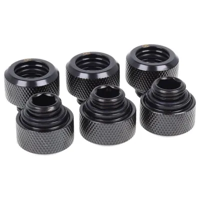 Wasserkühlung Alphacool 17377 HardTube Pack 6 Schwarze Anschlüsse