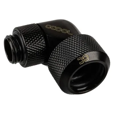 Flüssigkeitskühlung Alphacool Racor G1/4 16mm 90° Drehbar Schwarz