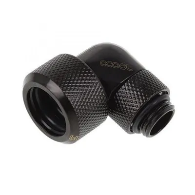 Flüssigkeitskühlung Alphacool Racor G1/4 16mm 90° Drehbar Schwarz