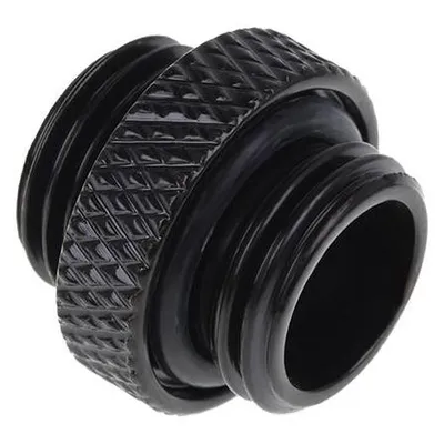 Flüssigkeitskühlung Alphacool Doppel-Nippel G1/4 Außengewinde Schwarz 15 mm