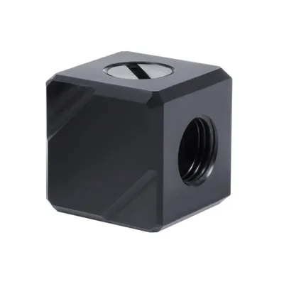 Alphacool Eiszapfen Anschlussterminal 4-fach G1/4" Acetal Schwarz