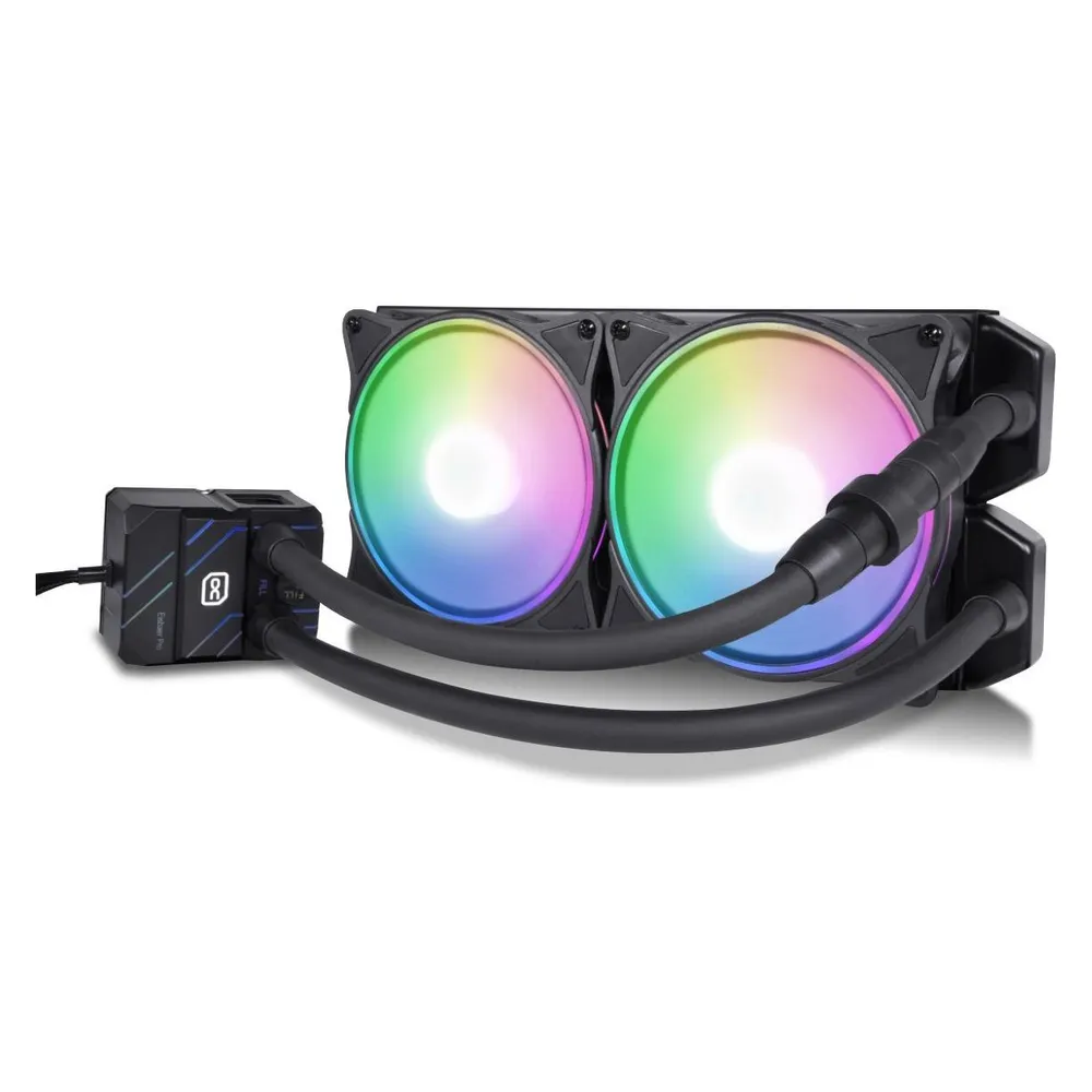 Flüssigkeitskühlung Alphacool Eisbaer Pro Aurora 280mm 2 Lüfter RGB adressierbar