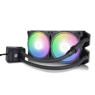 Flüssigkeitskühlung Alphacool Eisbaer Pro Aurora 280mm 2 Lüfter RGB adressierbar