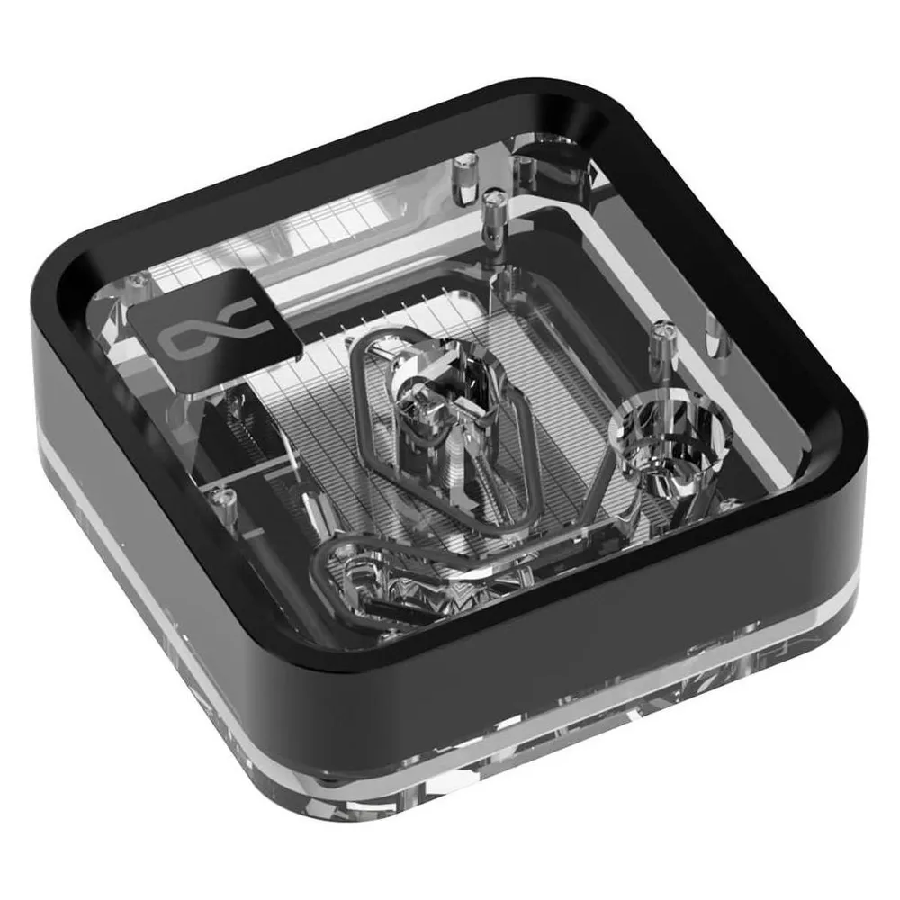 Wasserkuehlung Alphacool Core 1 LT Aurora Acryl Kupfer Nickel 1 4 Zoll RGB AMD Intel